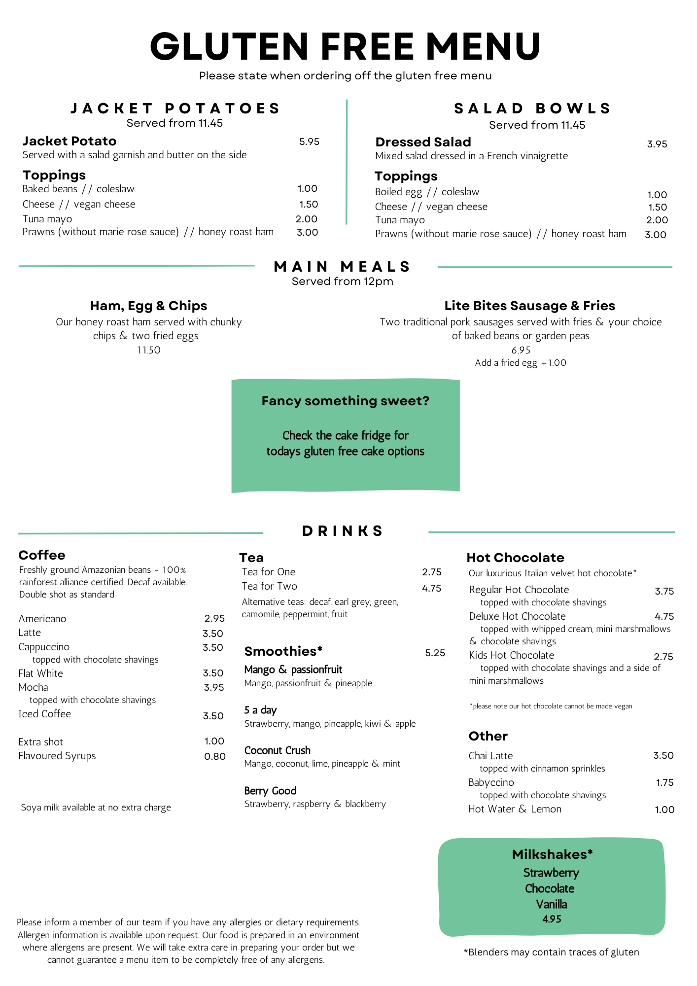 sapcote cafe gluten free menu 2